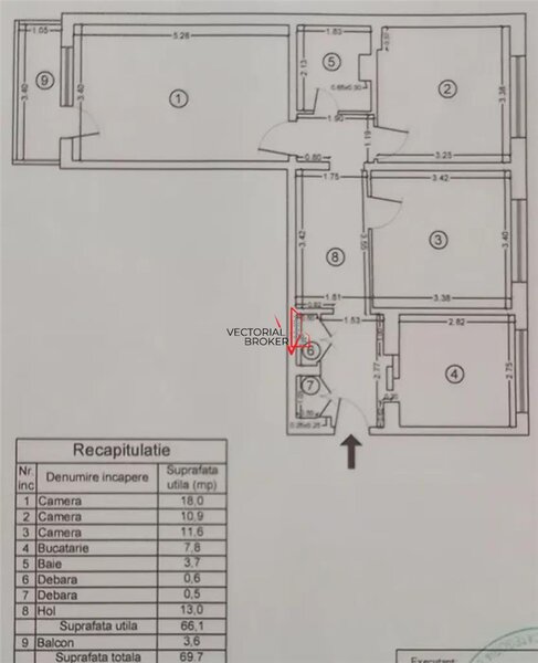 Titan, Dante Aligherii apartament 3 camere